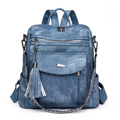 Amber Dunes Leather Backpack