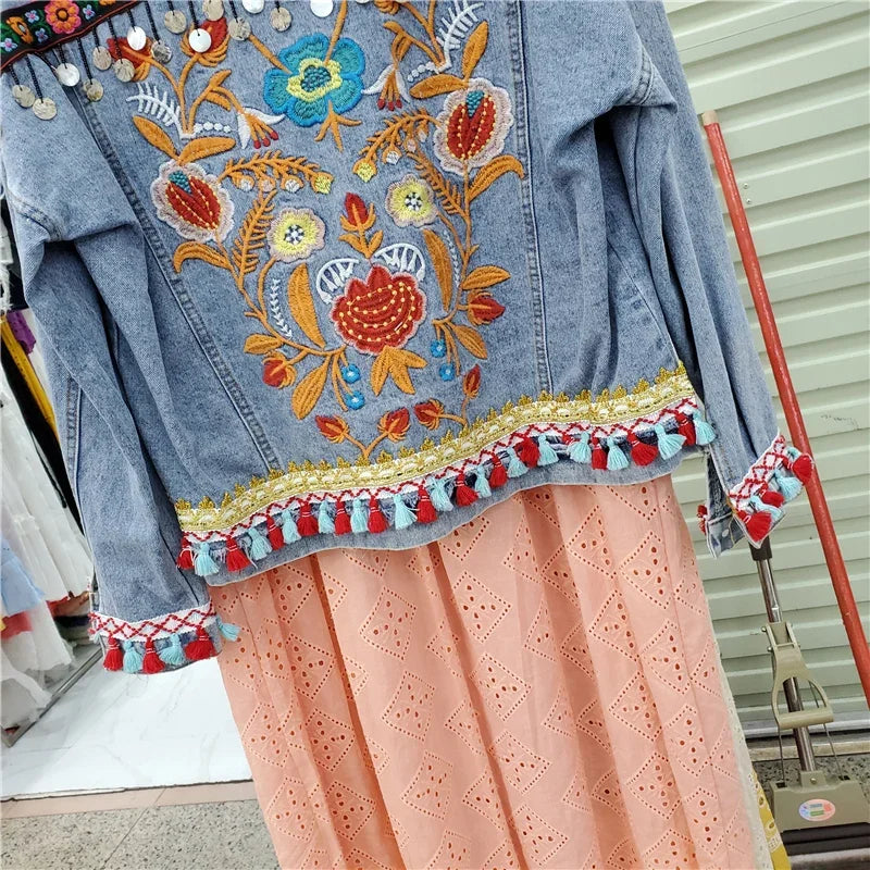 Sunset Sage Denim Jacket