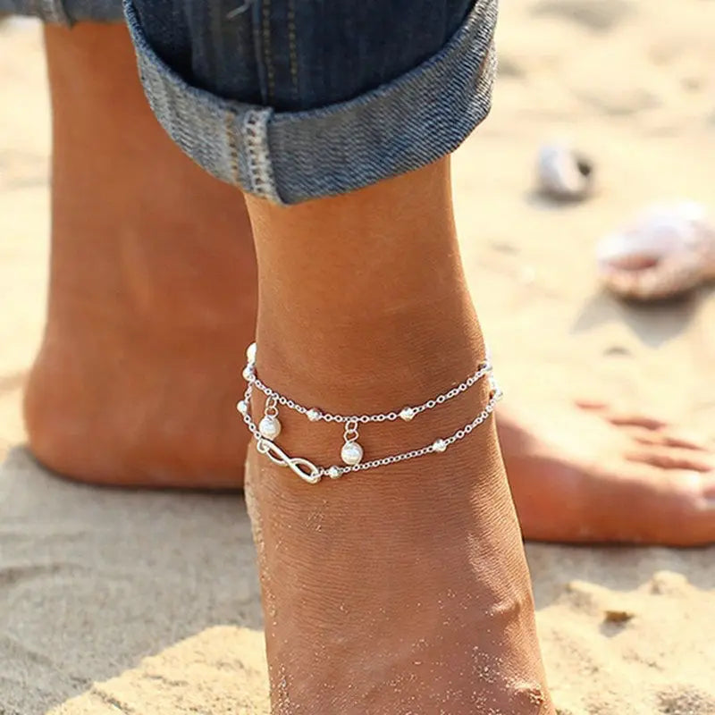 Sunseeker Silver Ankle Bracelets