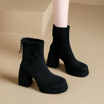 Golden Drift Chunky Boots