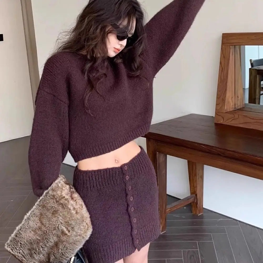 Salah Cozy Sweater & Skirt Set