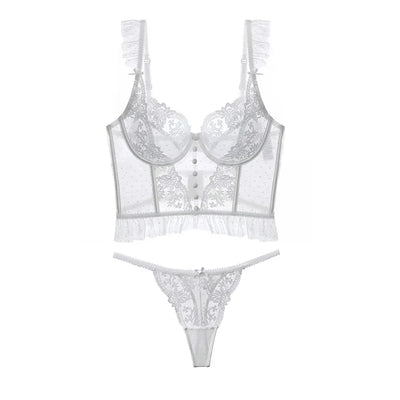 Taliah Embroidered Lingerie Set