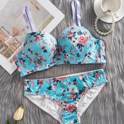 Ivara Floral Bra & Underwear Set
