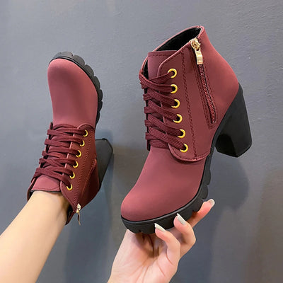 Amoura Zip Up Heels