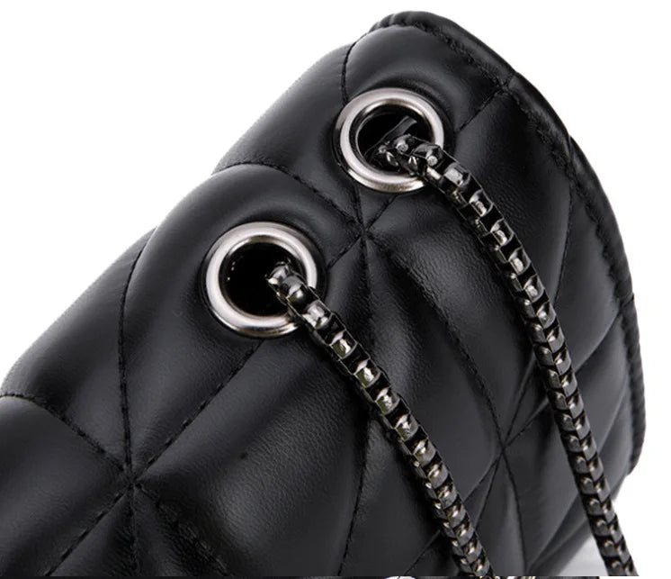 Orchid Quilted Crossbody Purse