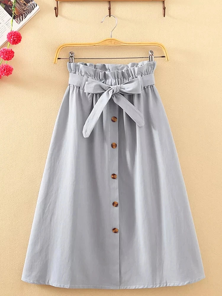 Arven Button Skirt