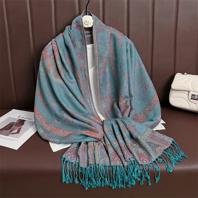 Meadow Cashmere Paisley Scarf