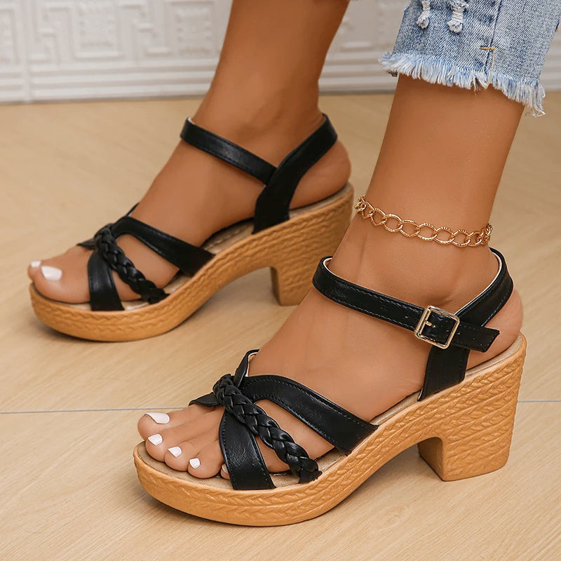 Women's Braided Heels