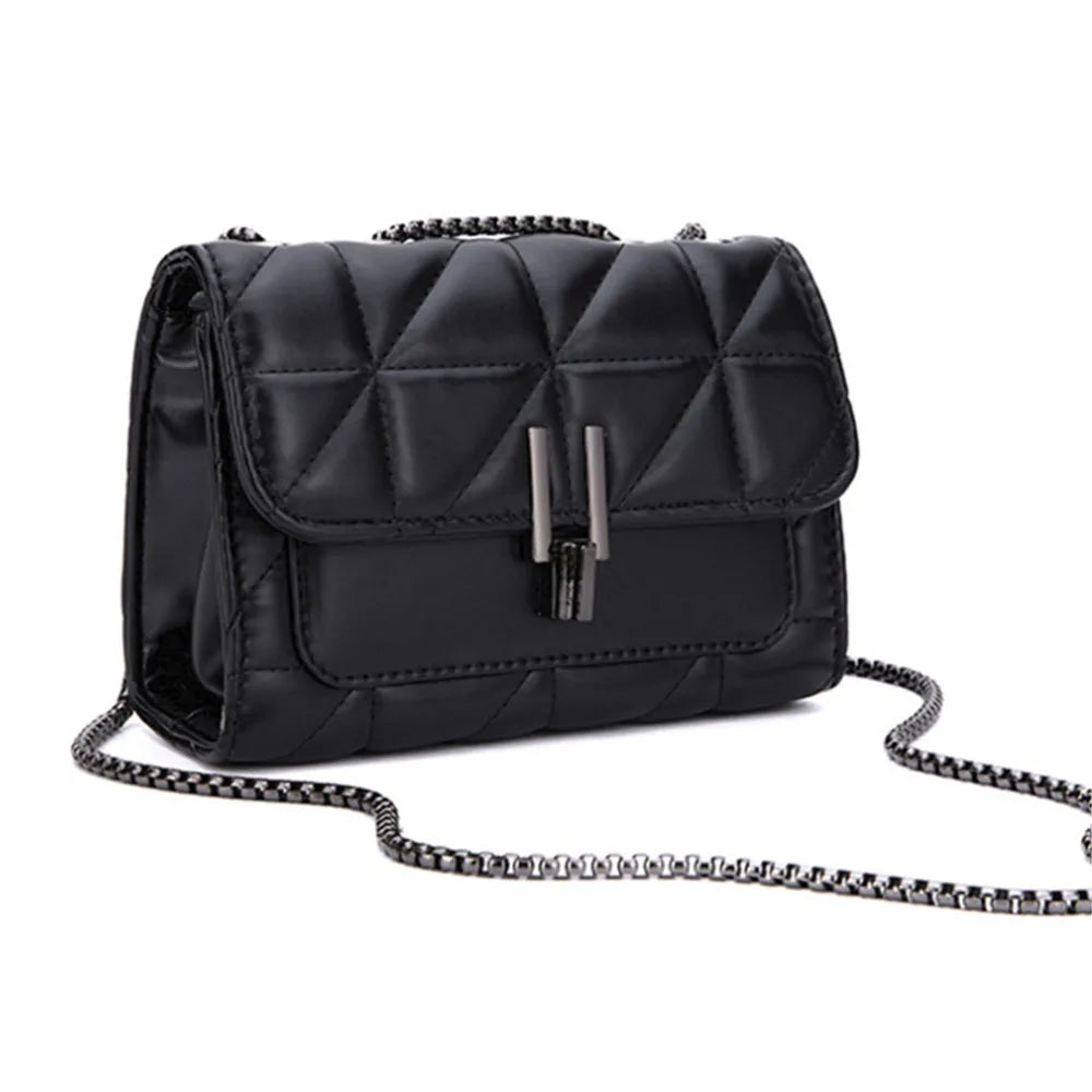Orchid Quilted Crossbody Purse