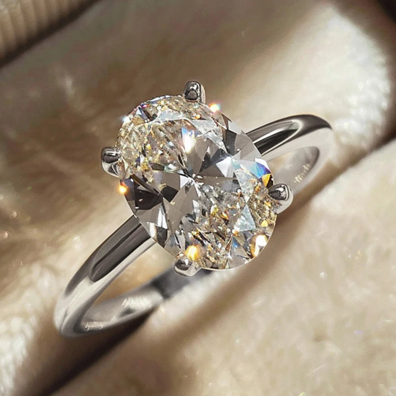 925 Sterling Silver Zircon Ring