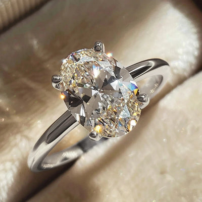 925 Sterling Silver Zircon Ring
