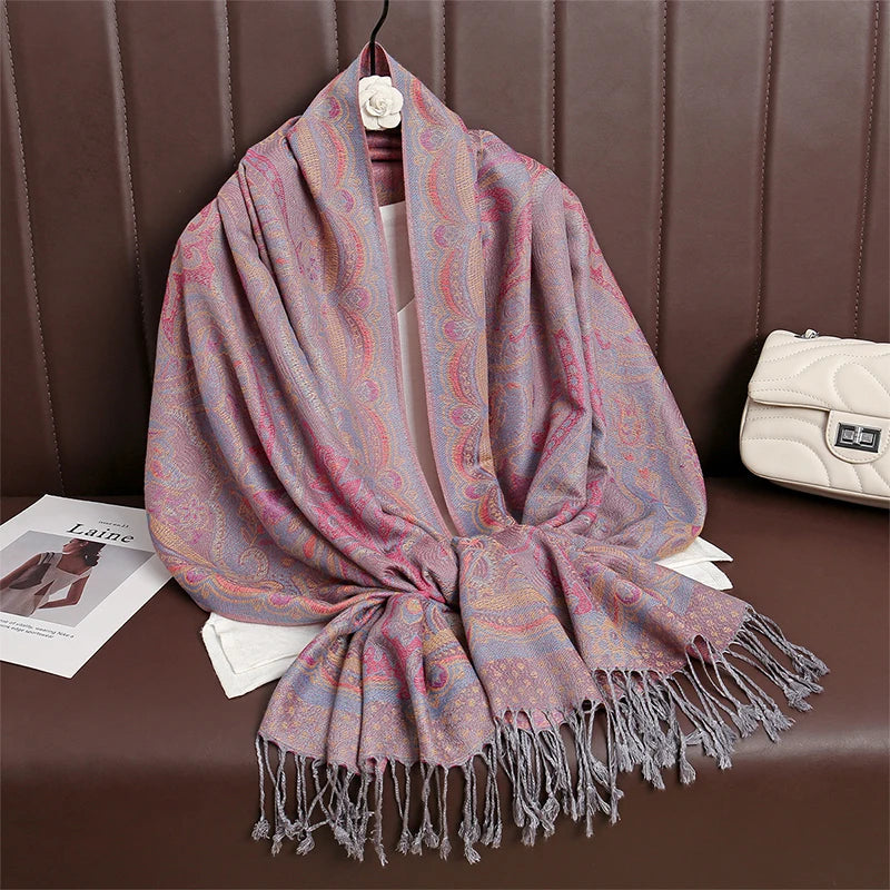 Meadow Cashmere Paisley Scarf