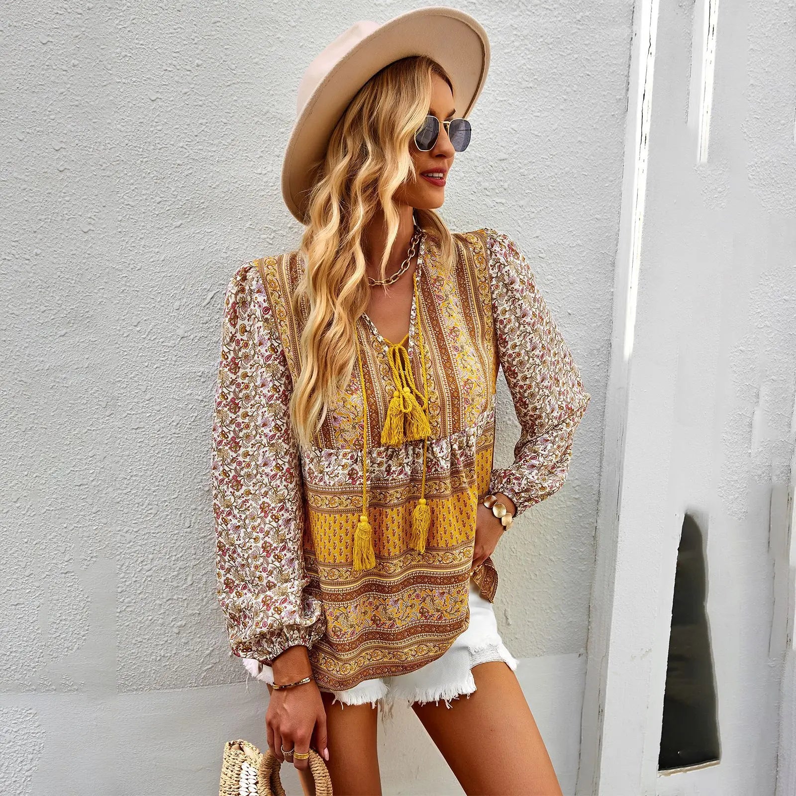 Moonlight Floral Blouse