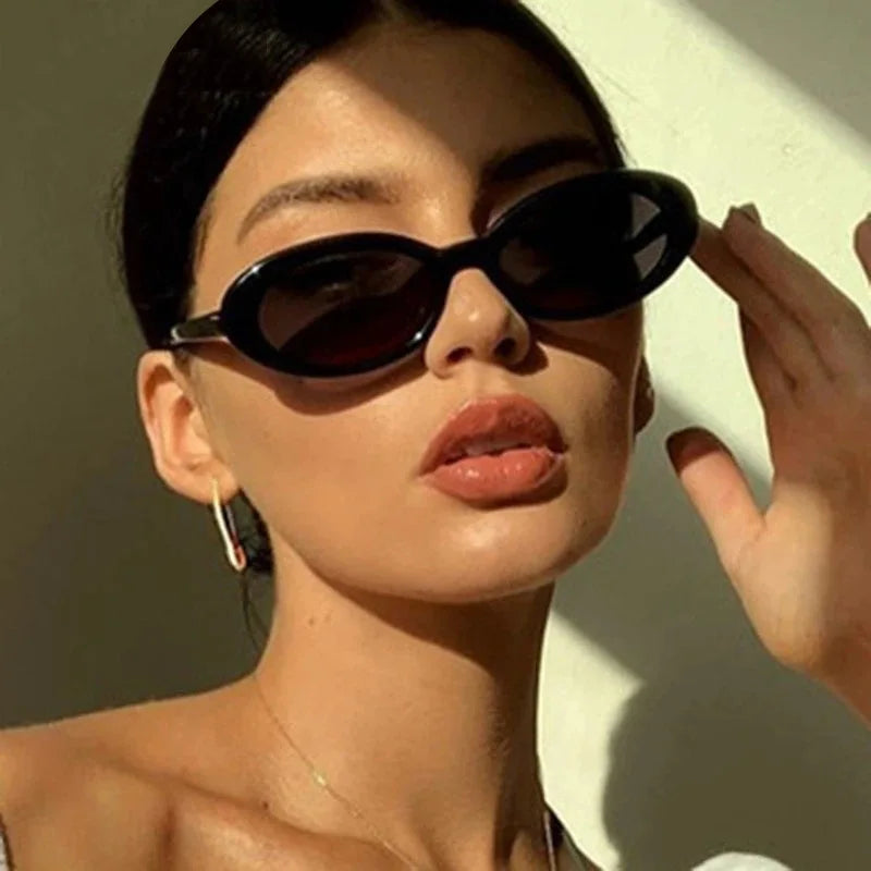 Leopard Oval Sunglasses