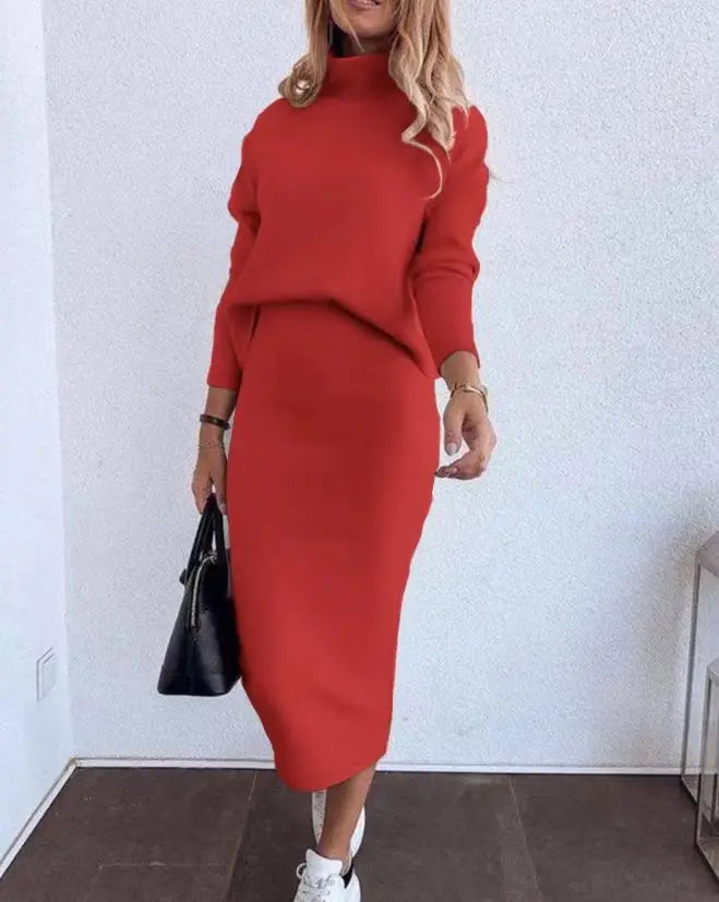 Octavia 2 Piece Sweater & High Waist Skirt Set
