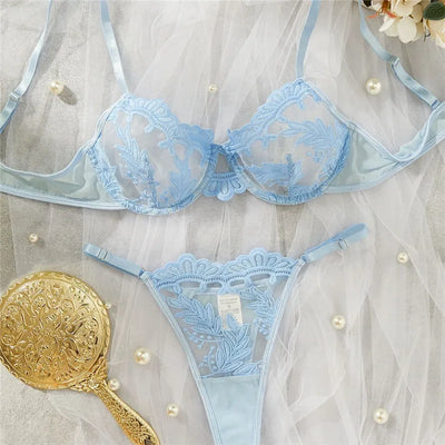 Coral Crush 2 Piece Bra & Underwear Set