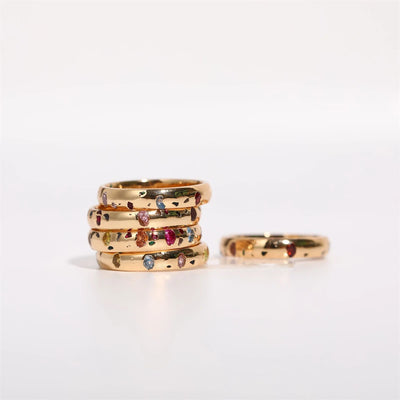 Sunfire Mosaic Ring