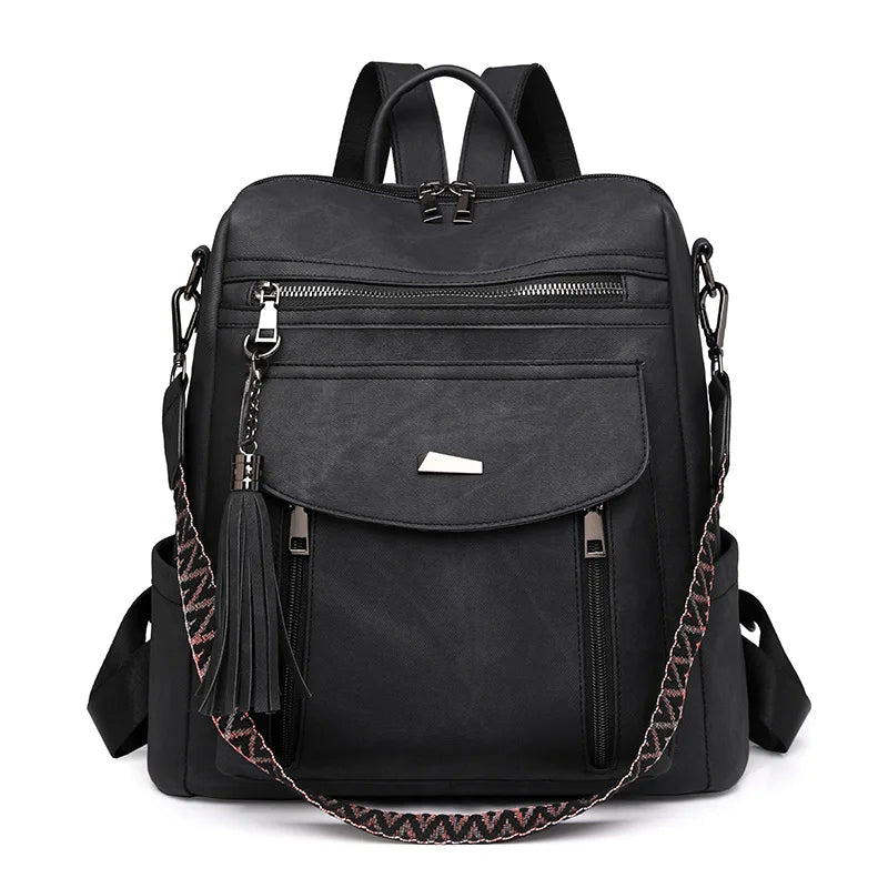 Amber Dunes Leather Backpack