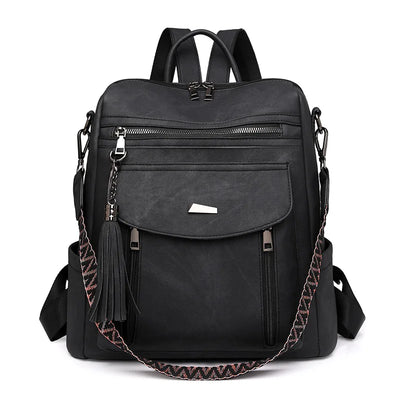 Amber Dunes Leather Backpack