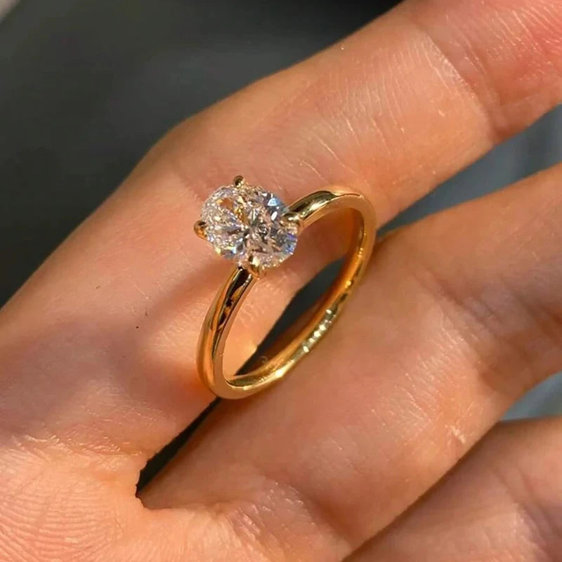 925 Sterling Silver Zircon Ring