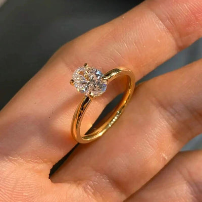 925 Sterling Silver Zircon Ring