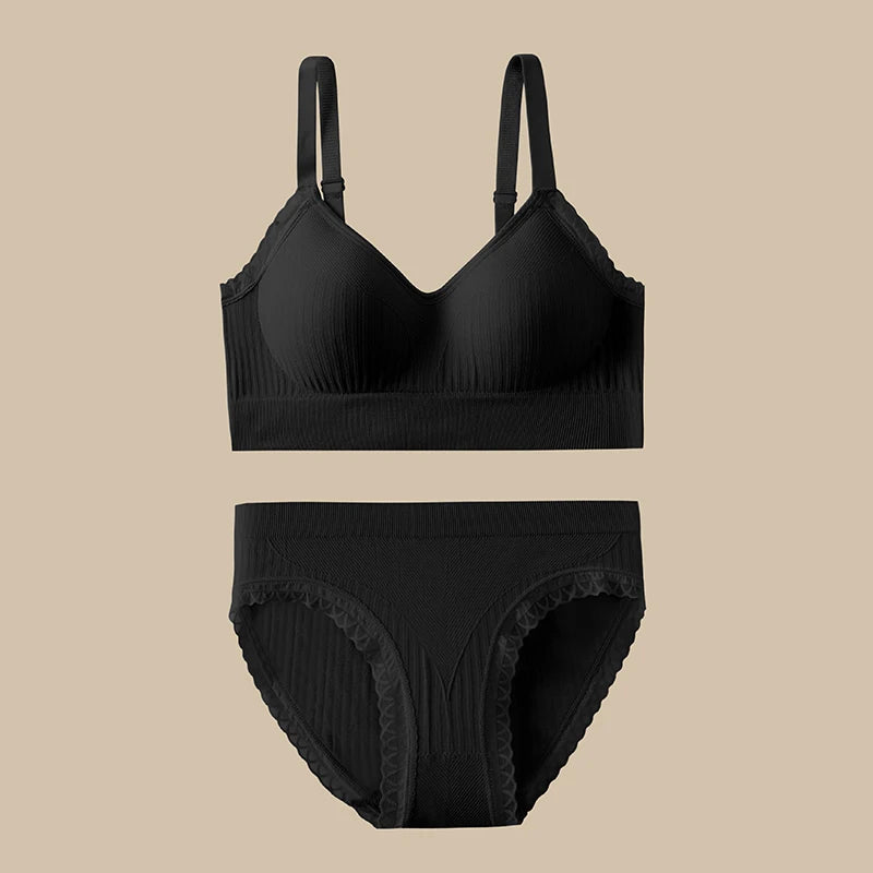 Coralfen 2 Piece Comfy Bra & Underwear Set