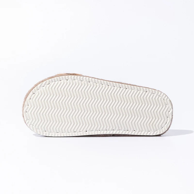 Veloura Open Toe Fuzzy Slippers