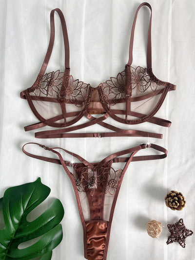 Palmera Floral Bra & Underwear Set