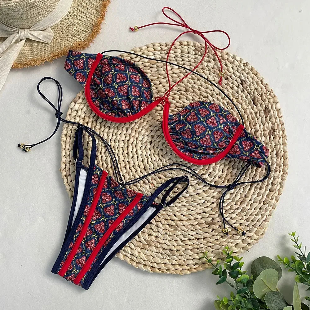 Currant Berry 2 Piece Bikini Set