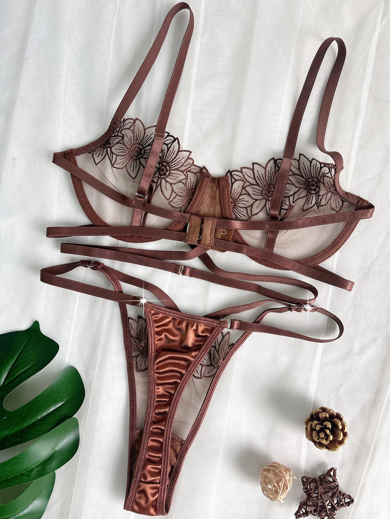 Palmera Floral Bra & Underwear Set