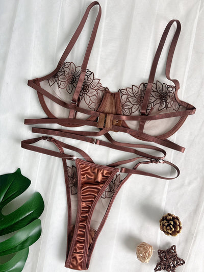 Palmera Floral Bra & Underwear Set