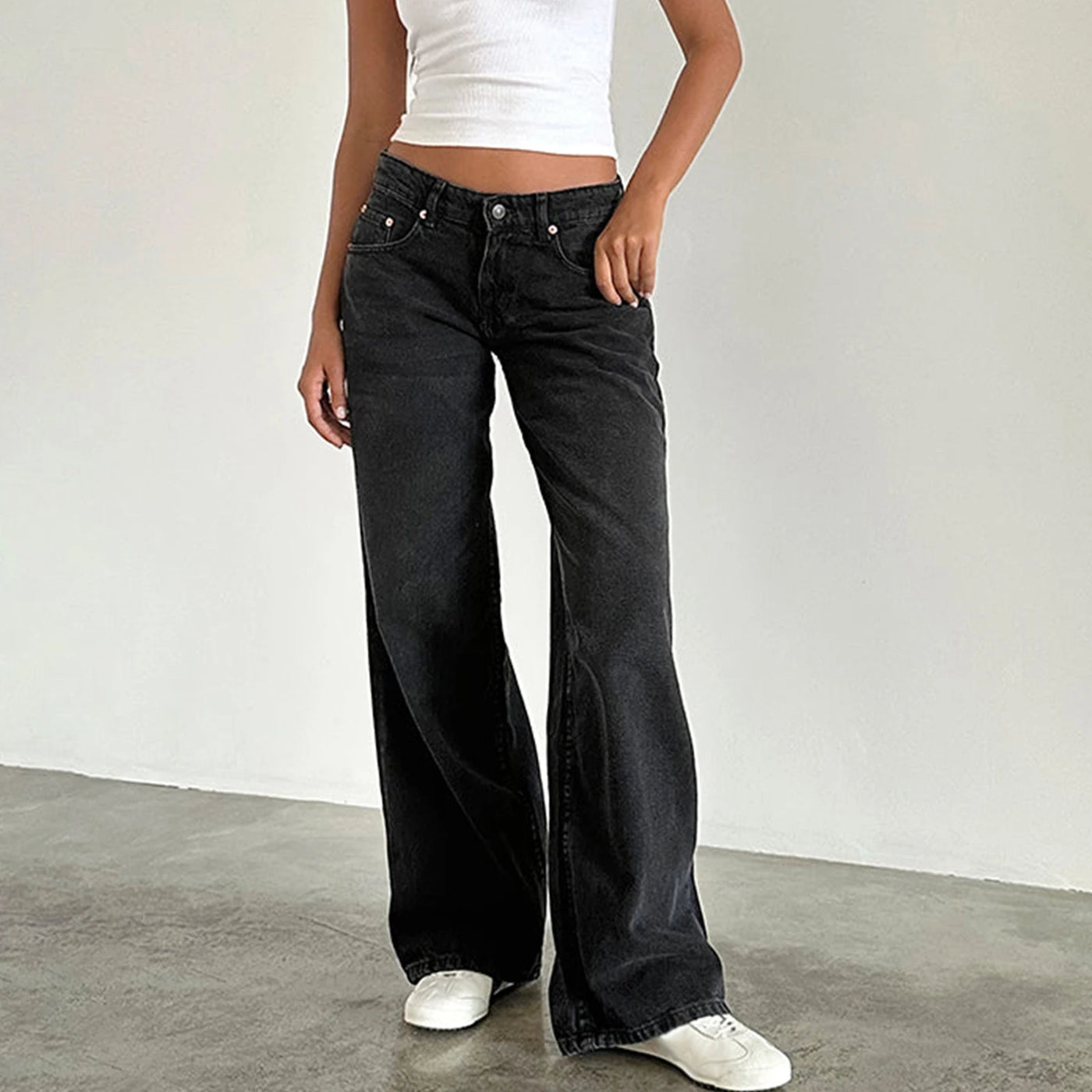 Elowen Boyfriend Wide Leg Jeans