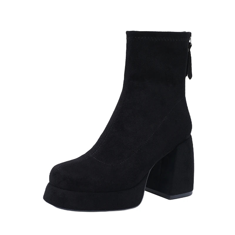 Golden Drift Chunky Boots