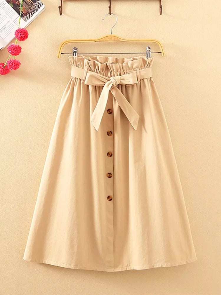 Arven Button Skirt