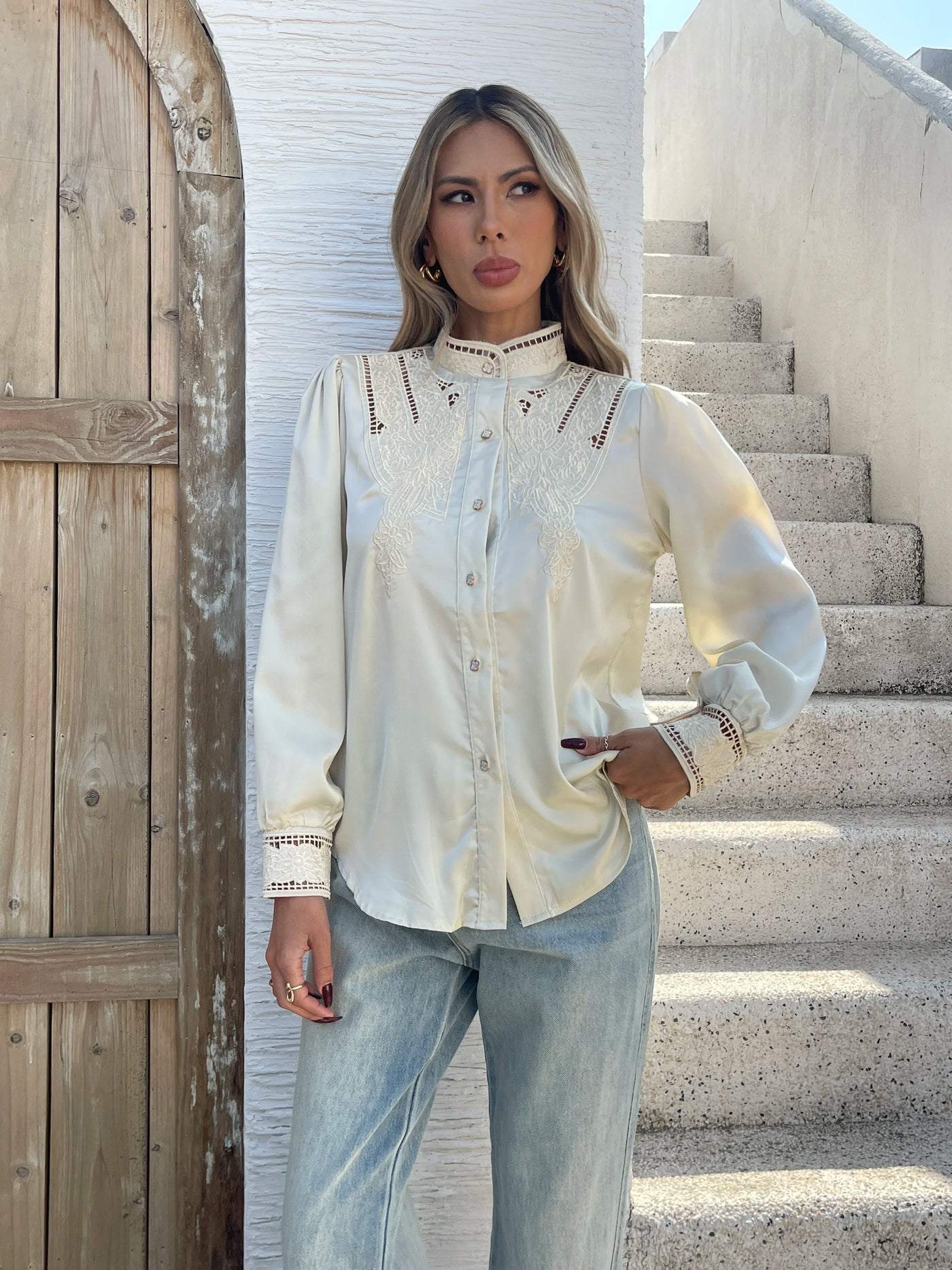 Honeywine Embroidered Blouse