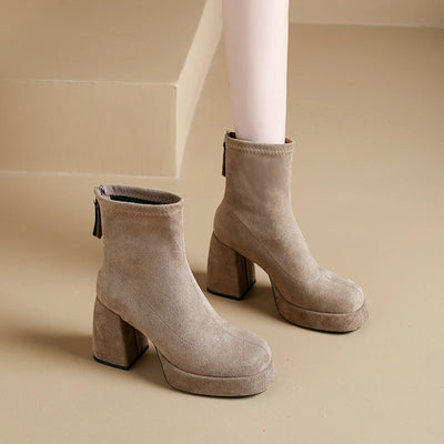 Golden Drift Chunky Boots