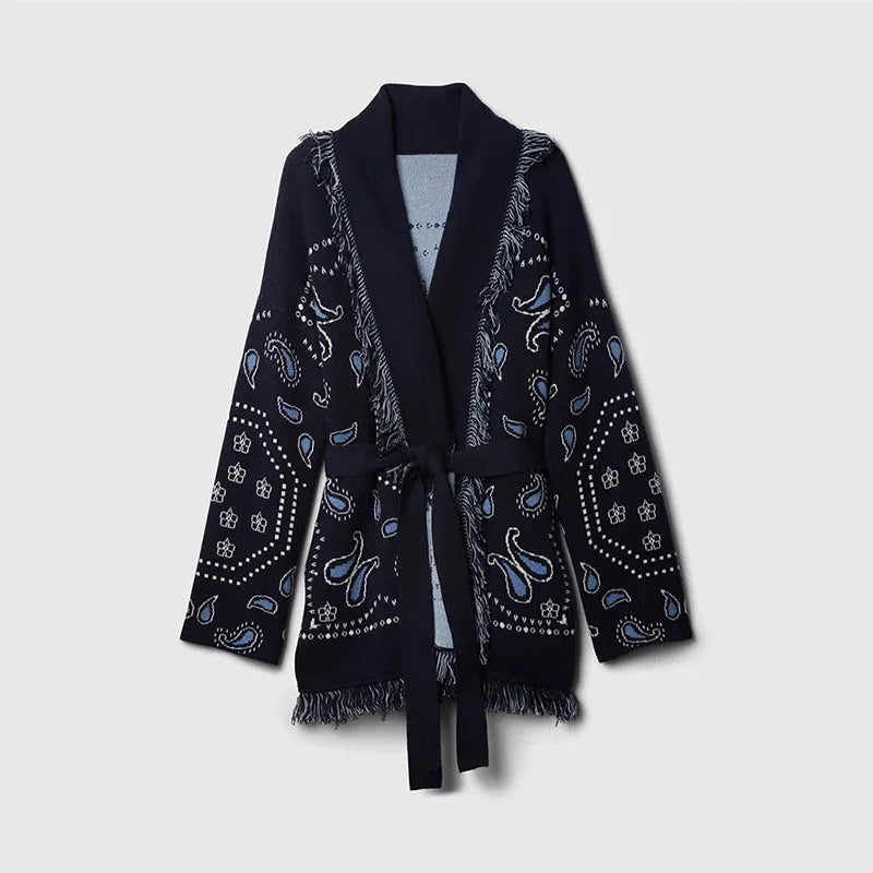 Paisley Knitted Cardigan