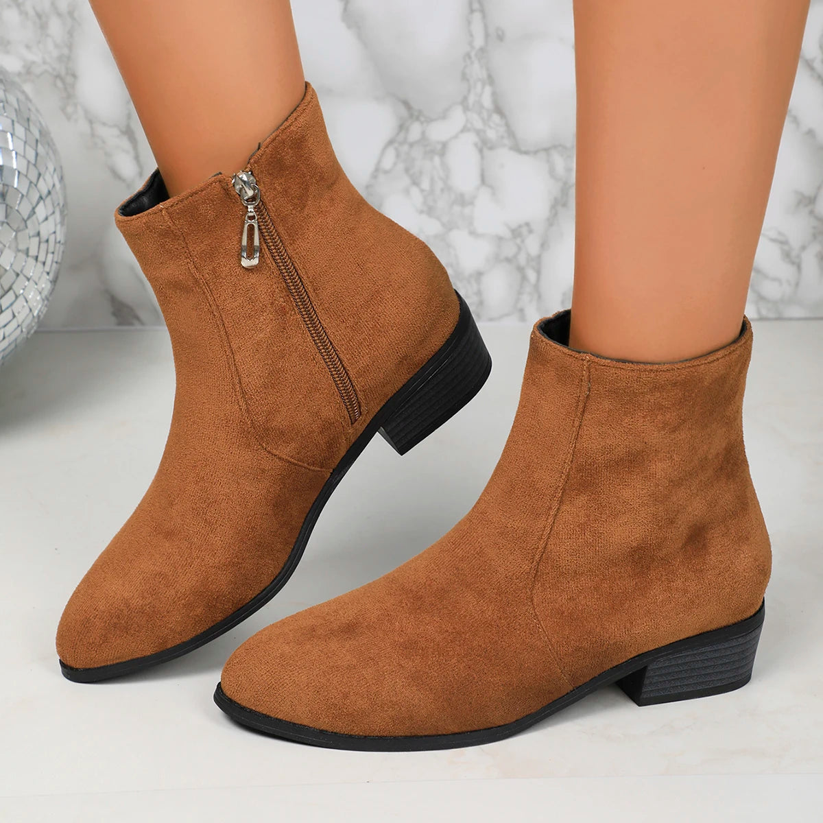 Sunstone Suede Booties
