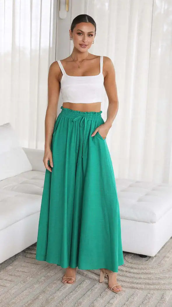 Caresse Wide Leg Boho Pants