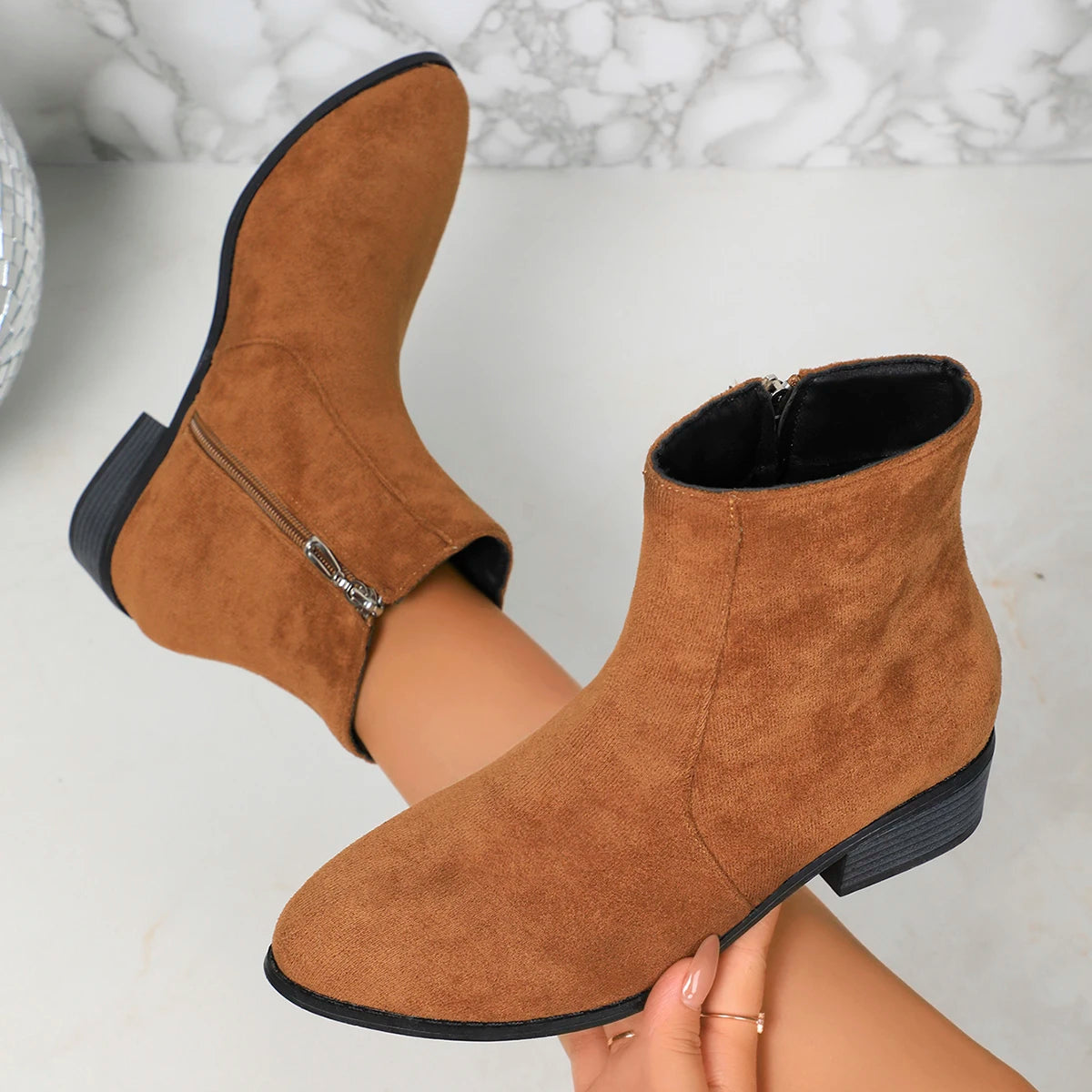 Sunstone Suede Booties