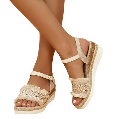Fern Strap-On Wedges