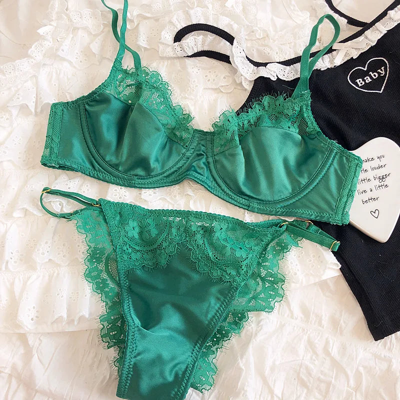Lurielle Satin Bra & Underwear Set