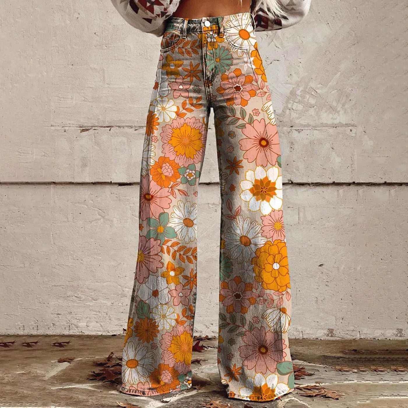 Blossom Wide Leg Flare Jeans