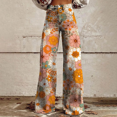 Blossom Wide Leg Flare Jeans