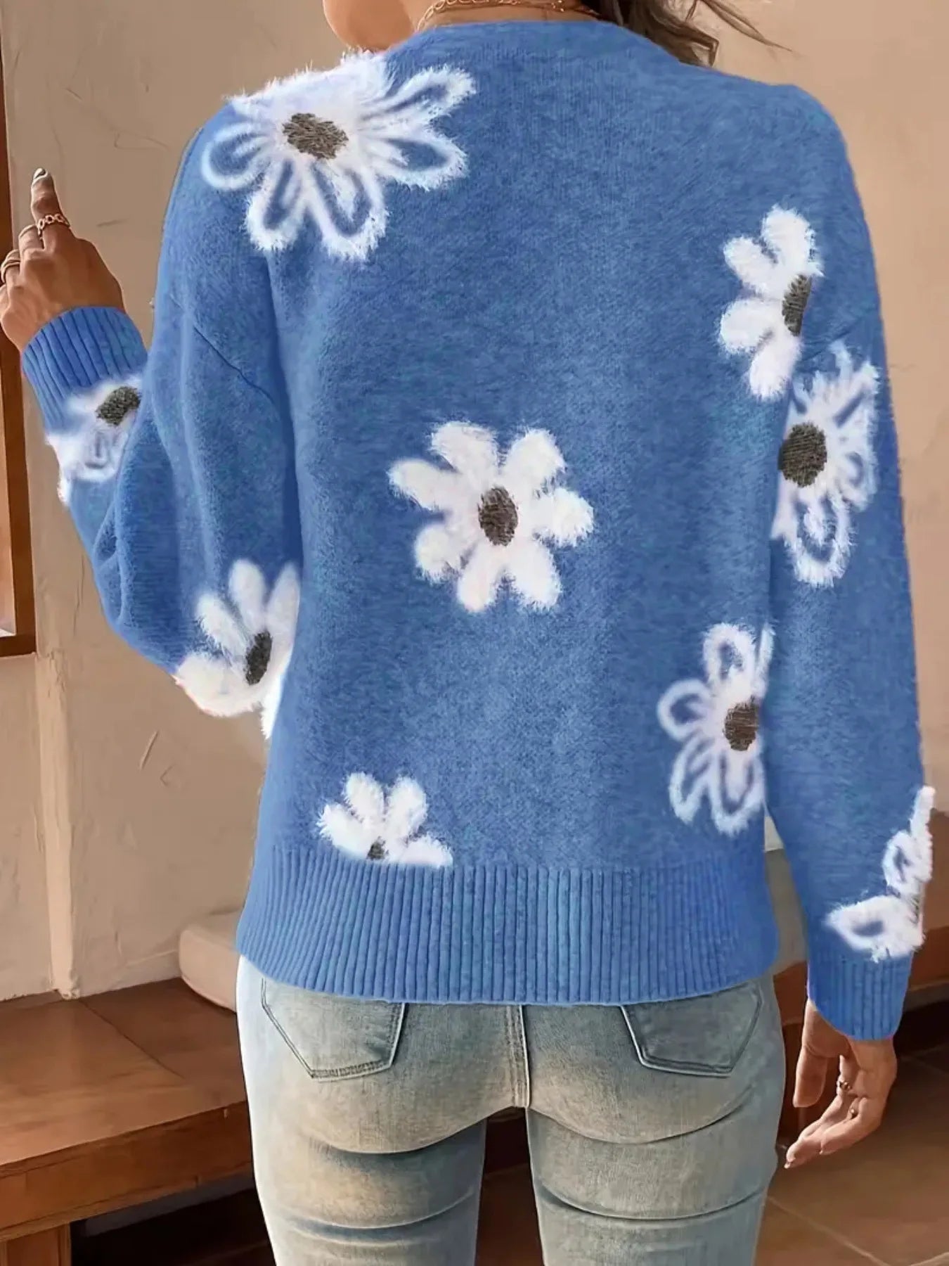 Cozy Floral Cardigan