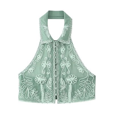Moss & Moon Embroidered Matching Set