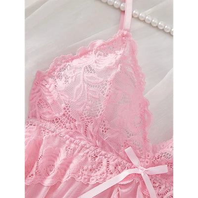 Lace Nightgown & Underwear Set