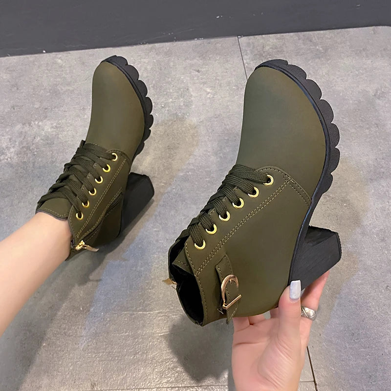 Amoura Zip Up Heels
