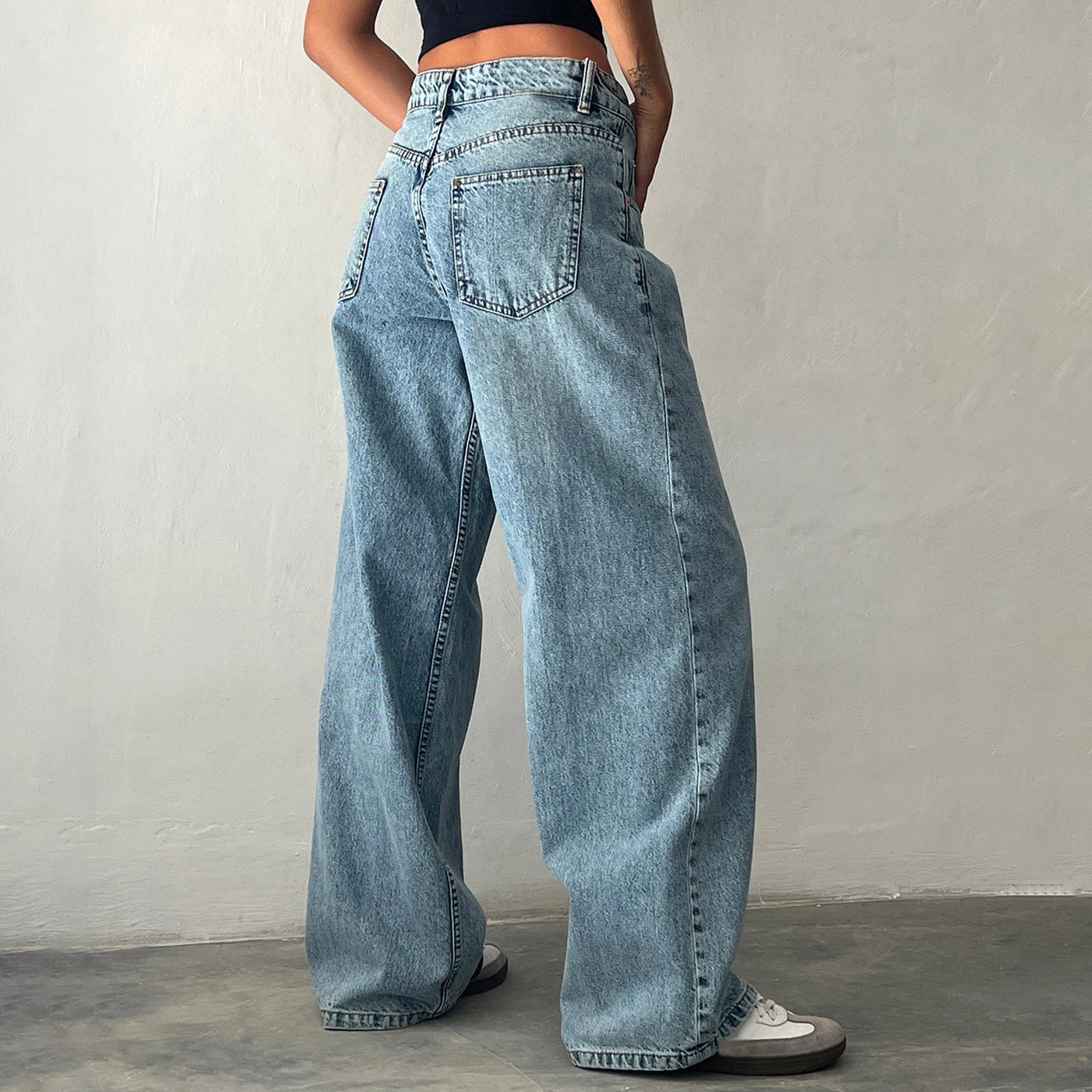 Elowen Boyfriend Wide Leg Jeans