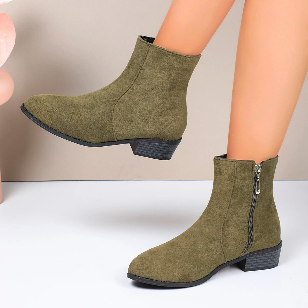 Sunstone Suede Booties